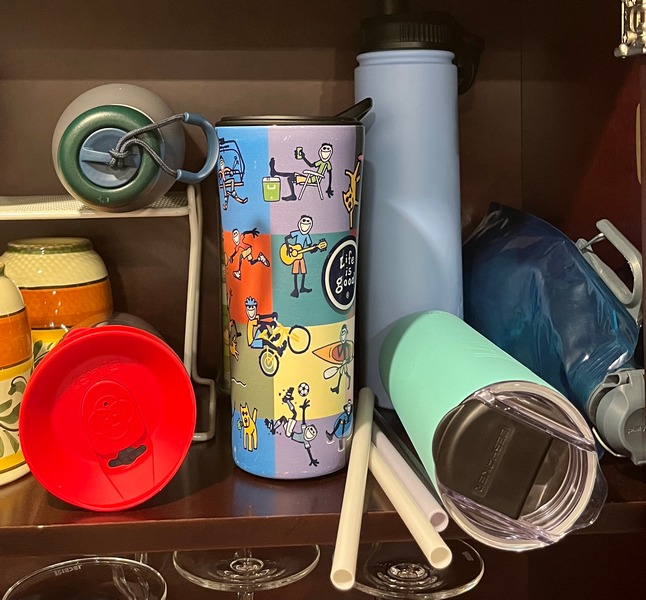 Water Bottle Storage Messy kitchen organizers